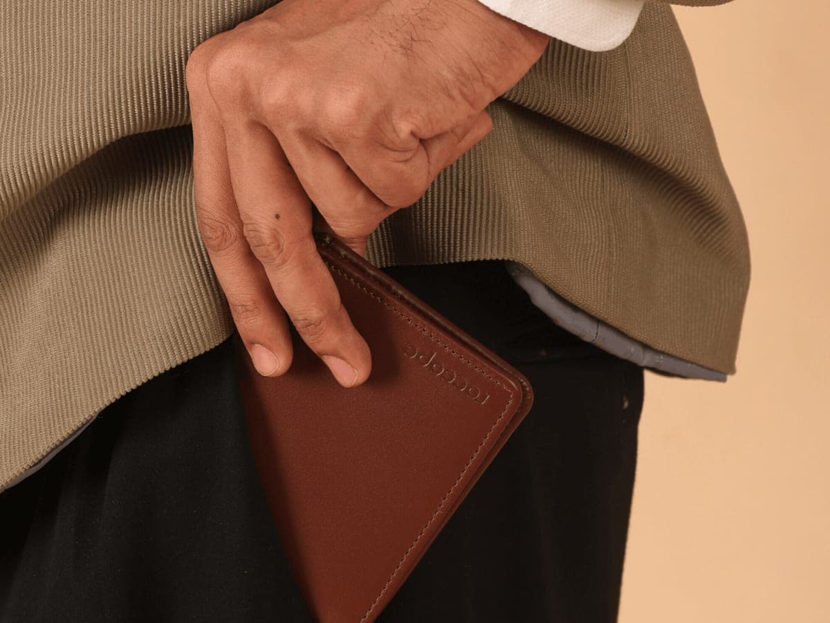 Roccope Timeless bifold leather Wallet